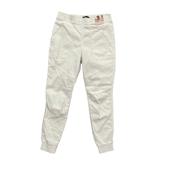 Sincerely Jules Pants - Sincerely Jules White Utility Joggers Size Small